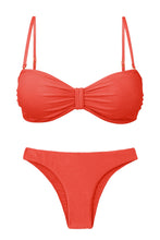 Carregar imagem no visualizador da galeria, Product Front: Rio De Sol Ensemble Set Malibu-Chili Bandeau-Duo Essential
