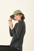 Carregar imagem no visualizador da galeria, Image 02: Uv Line Chapeau Souple/Capeline San Remo Militar Preto Upf50+
