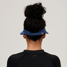 Carregar imagem no visualizador da galeria, Model Back: Uv Line Visière Visor Leblon Navy Blue Upf50+

