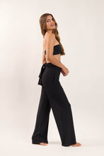 Carregar imagem no visualizador da galeria, Image 03: Rio De Sol Pantalon De Plage Black Pants Knot
