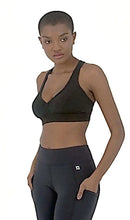 Carregar imagem no visualizador da galeria, Product Front: Uv Line Fitness Haut Top Fit Sport Preto Upf50+
