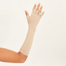 Carregar imagem no visualizador da galeria, Image 02: Uv Line Gants Long Gloves Uni Chocolate Upf50+
