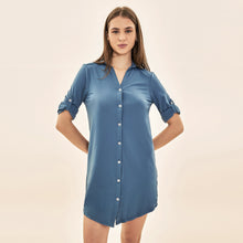 Carregar imagem no visualizador da galeria, Image 04: Uv Line Chemise Shirtdress Copenhagen Fem Steel Upf50+
