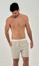 Carregar imagem no visualizador da galeria, Product Front: Uv Line Bermuda / Short Pour Homme Shorts Acqua Boxer Areia Upf50+
