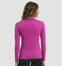 Carregar imagem no visualizador da galeria, Model Back: Uv Line T-Shirt Longsleeve Uvpro Fem Pink Upf50+
