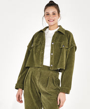 Carregar imagem no visualizador da galeria, Image 03: Alto Giro Fitness Haut Jaqueta Cropped Colete Stretch Verde Kalamata
