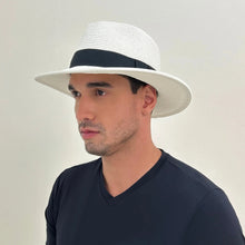 Carregar imagem no visualizador da galeria, Image 06: Uv Line Chapeau Panama Hat Shanghai Imp Uni White Black Upf50+
