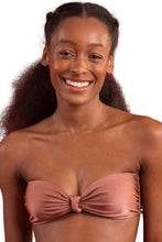Carregar imagem no visualizador da galeria, Gallery: Rio De Sol Haut Top Shimmer-Copper Bandeau-Joy
