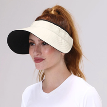 Carregar imagem no visualizador da galeria, Image 02: Uv Line Visière Visor Bali Fem Sand Black Upf50+
