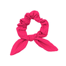 Carregar imagem no visualizador da galeria, Product Front: Rio De Sol Chouchou Dots-Virtual-Pink Scrunchie
