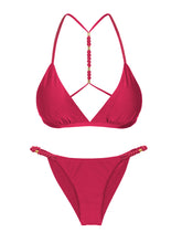 Carregar imagem no visualizador da galeria, Product Front: Rio De Sol Ensemble Set Shimmer-Desejo Tri-Fixo-Noa Cheeky-Noa
