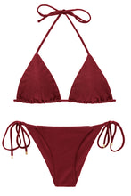 Carregar imagem no visualizador da galeria, Product Front: Rio De Sol Ensemble Set Shimmer-Divino Tri-Inv Cheeky-Tie
