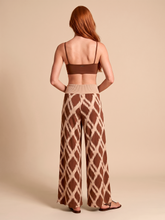 Carregar imagem no visualizador da galeria, Model Back: Uv Line Pantalon De Plage Pants Diamond Rib Upf50+
