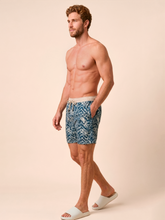 Carregar imagem no visualizador da galeria, Image 03: Uv Line Bermuda / Short Pour Homme Shorts Acqua Boxer Tie Dye Blue Upf50+
