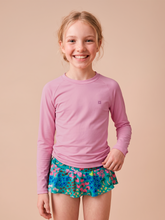 Carregar imagem no visualizador da galeria, Gallery: Uv Line T-Shirt Longsleeve Uvpro Kids Rose Upf50+

