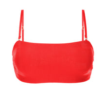 Carregar imagem no visualizador da galeria, Product Front: Rio De Sol Haut Top Rouge Bandeau-Reto
