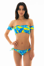Carregar imagem no visualizador da galeria, Image 06: Rio De Sol Haut Top Palmeira Azul Off Shoulder
