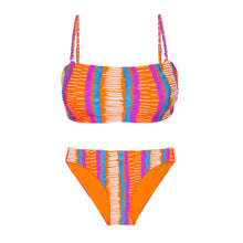 Carregar imagem no visualizador da galeria, Product Front: Rio De Sol Ensemble Set Stripes Bandeau-Reto Essential-Comfy
