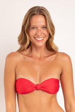 Carregar imagem no visualizador da galeria, Gallery: Rio De Sol Haut Top Microfibra-Chic-Red Bandeau-Joy
