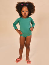 Carregar imagem no visualizador da galeria, Image 02: Uv Line Maillot De Bain Bébé Baby Longsleeve Swimsuit Deep Sea Upf50+
