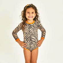 Carregar imagem no visualizador da galeria, Model Front: Uv Line Maillot De Bain Bébé Swimsuit Baby Zebra Upf50+
