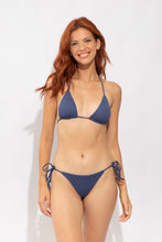 Carregar imagem no visualizador da galeria, Model Front: Rio De Sol Bas Bottom Carmel-Blue Cheeky-Micro

