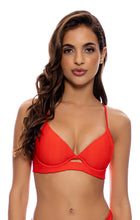 Carregar imagem no visualizador da galeria, Gallery: Luli Fama Haut Top Underwire Hot Tropics Red
