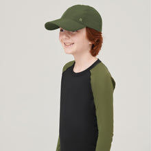 Carregar imagem no visualizador da galeria, Image 02: Uv Line Casquette Cap Teen Colors Verde Militar Upf50+
