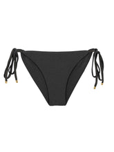 Carregar imagem no visualizador da galeria, Product Front: Rio De Sol Bas Bottom Shimmer-Black Cheeky-Tie-Gold
