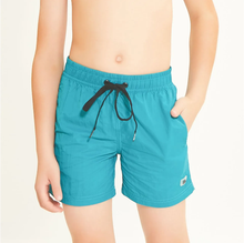 Carregar imagem no visualizador da galeria, Gallery: Uv Line Maillot De Bain Garçon Short Aqua Lucca Petroleo Upf50+
