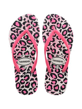 Carregar imagem no visualizador da galeria, Product Front: Havaianas Tongs Slim Animals White/Rose
