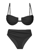 Carregar imagem no visualizador da galeria, Product Front: Rio De Sol Ensemble Set Malibu-Black Zaya Amy
