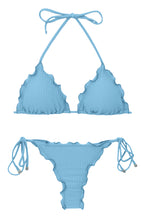Carregar imagem no visualizador da galeria, Product Front: Rio De Sol Ensemble Set Dots-Sky Frufru-Fio
