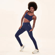 Carregar imagem no visualizador da galeria, Image 06: Uv Line Fitness Bas Legging Fit Aspen Navy Blue Upf50+
