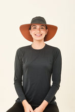 Carregar imagem no visualizador da galeria, Image 04: Uv Line Chapeau Souple/Capeline San Diego Preto Caramelo Upf50+
