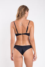 Carregar imagem no visualizador da galeria, Model Back: Rio De Sol Ensemble Set Touch-Black Bandeau-Crispy Nice
