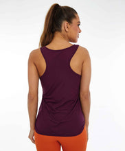 Carregar imagem no visualizador da galeria, Model Back: Alto Giro Fitness Haut Regata Skin Fit Inspiracional Roxo Potent
