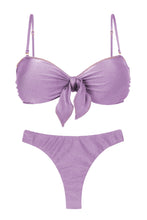 Carregar imagem no visualizador da galeria, Product Front: Rio De Sol Ensemble Set Shimmer-Harmonia Bandeau-Knot Nice-Fio
