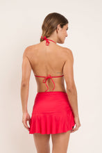Carregar imagem no visualizador da galeria, Model Back: Rio De Sol Jupe De Page Mini Skirt Rouge
