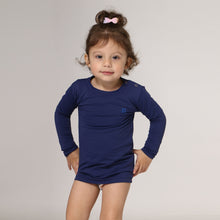 Carregar imagem no visualizador da galeria, Image 02: Uv Line T-Shirt Longsleeve Baby Navy Blue Upf50+
