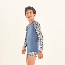 Carregar imagem no visualizador da galeria, Image 02: Uv Line T-Shirt Rash Guard Kids Costela Aco Off White Upf50+
