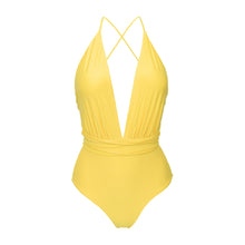 Carregar imagem no visualizador da galeria, Product Front: Rio De Sol Une Pièce Amarelo New Vegas
