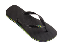 Carregar imagem no visualizador da galeria, Model Front: Havaianas Tongs Havaianas Brasil Black
