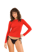 Carregar imagem no visualizador da galeria, Model Front: Rio De Sol Haut Rouge Rash-Guard
