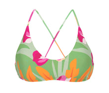Carregar imagem no visualizador da galeria, Product Front: Rio De Sol Haut Top Green-Bloom Bralette
