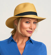 Carregar imagem no visualizador da galeria, Image 02: Uv Line Chapeau Panama Hat Shanghai Imp Uni Sand Black Upf50+
