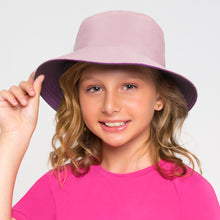 Carregar imagem no visualizador da galeria, Model Front: Uv Line Chapeau Souple/Capeline Chapeu California Inf Rosa Bebe Framboesa Upf50+
