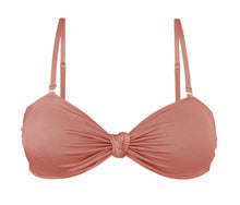 Carregar imagem no visualizador da galeria, Product Front: Rio De Sol Haut Top Shimmer-Copper Bandeau-Joy
