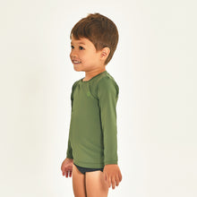 Carregar imagem no visualizador da galeria, Image 02: Uv Line T-Shirt Longsleeve Baby Verde Militar Upf50+
