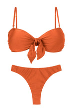 Carregar imagem no visualizador da galeria, Product Front: Rio De Sol Ensemble Set Paprica Bandeau-No Nice-Fio

